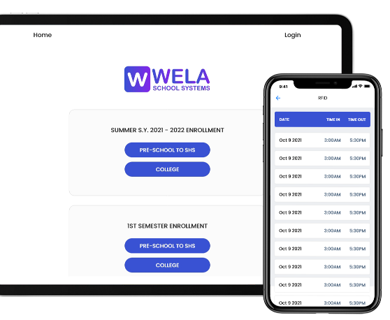 Icon for  <b>Easy Admission anywhere and anytime.</b>